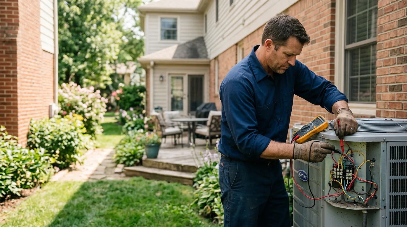 HVAC technician working near Crimora, VA